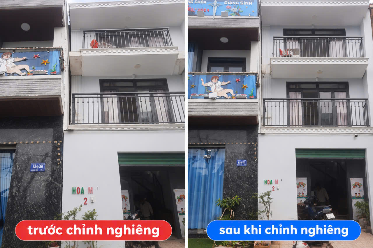 chỉnh nghi&ecirc;ng nh&agrave; h&agrave; nội