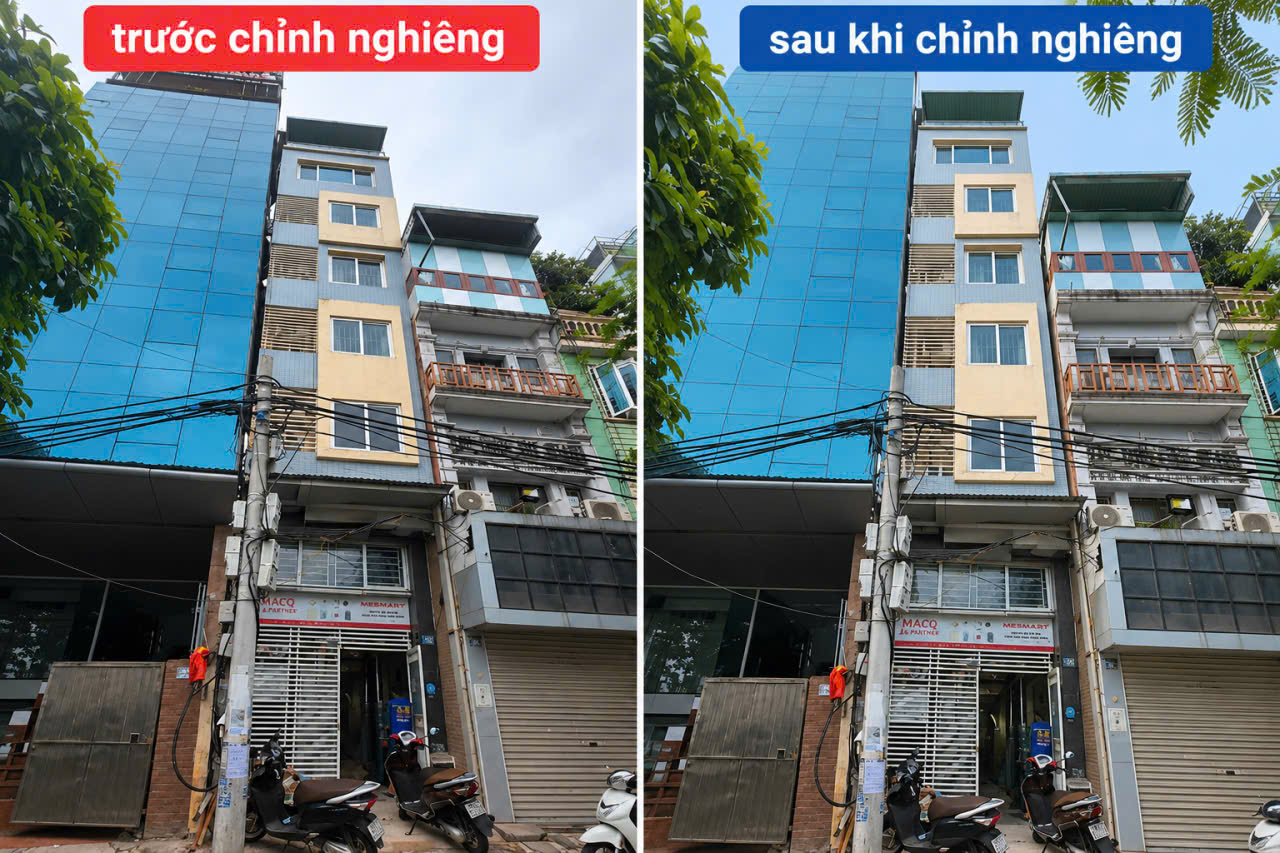 chỉnh nghiêng nhà tại phú yên