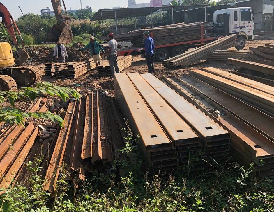 cho thu&ecirc; cừ C-U-Larsen tại hậu giang