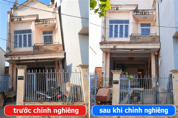 Chỉnh nghiêng nhà Thừa Thiên Huế